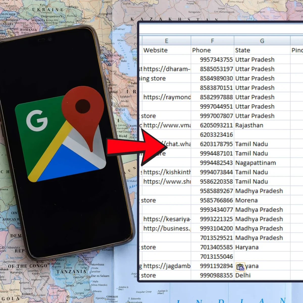 Google Map Data Extractor Chrome Extension Free