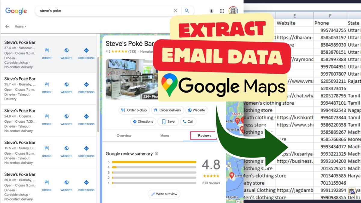 Google Maps Email Extractor Extension